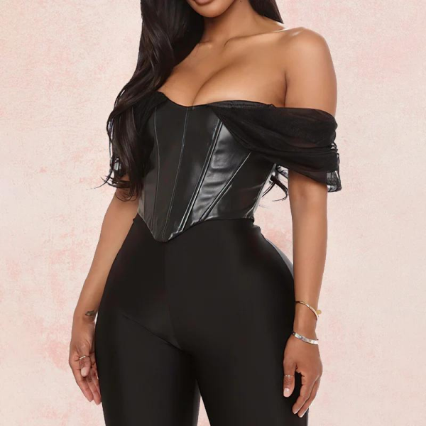 Bustier-noir-en-simili-cuir.png Bustier Noir Simili Cuir