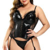 Femme-avec-corset-porte-jarretelle-grande-taille.png Corset Porte-jarretelles <br> Noir Grande Taille