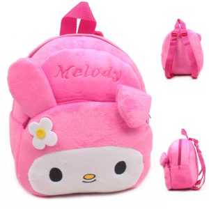 Petit sac à dos peluche lapin rose