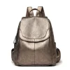 Sac à dos tendance en cuir véritable pour femme