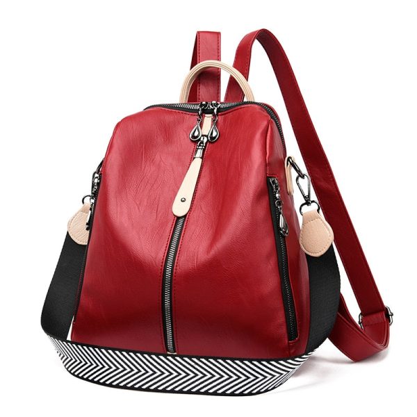H155c2a65e73a41a6b2066ddb5626e0ae2.jpg Sac à dos rouge pour femme de ville