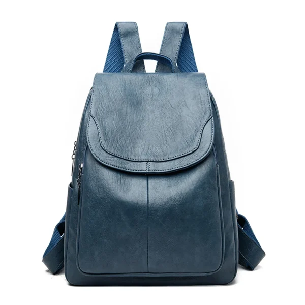 Sac à dos tendance en cuir véritable pour femme