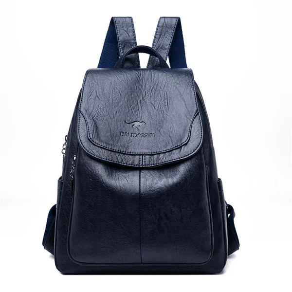 Sac à dos tendance en cuir véritable pour femme