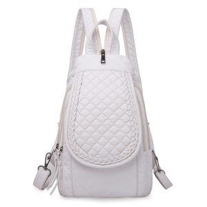 Sac à dos en cuir simili tendance pour femme