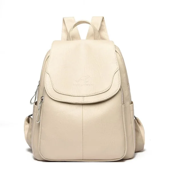 Sac à dos tendance en cuir véritable pour femme
