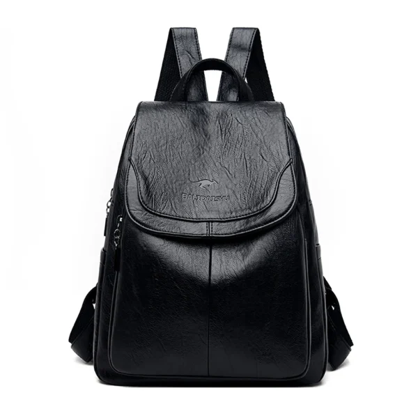 Sac à dos tendance en cuir véritable pour femme