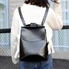 Sac à dos cours simili cuir pour femme