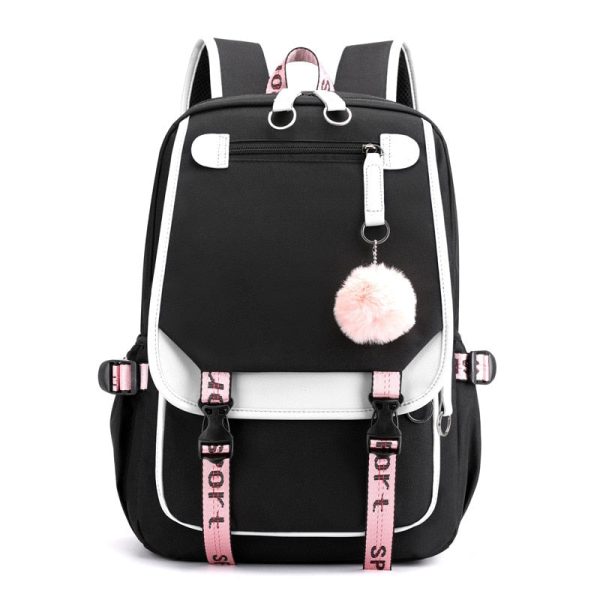 Sac à Dos Fille Sport Pompom Grande Taille