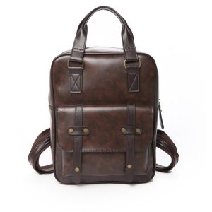 H987be73439f14e25ad27689e58310df6I.jpg Sac à dos simili cuir marron vintage pour étudiant