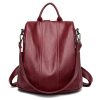 Sac à dos bordeaux simili cuir