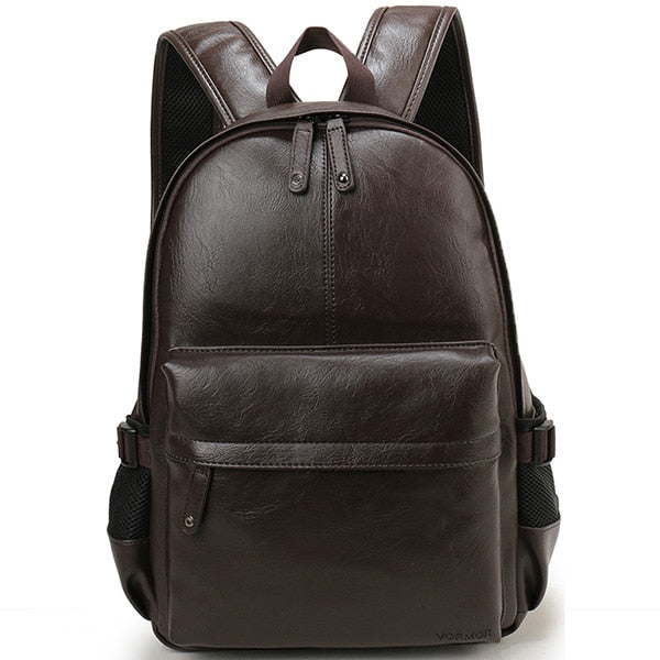 Sac à dos homme simili cuir marron