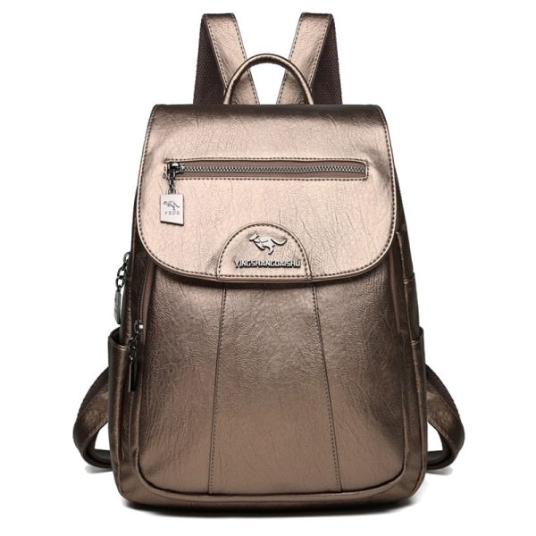 Hbefeb03bfb8441f8b6a4ef6396c7ede7I.jpg Sac à dos simili cuir doré pour femme
