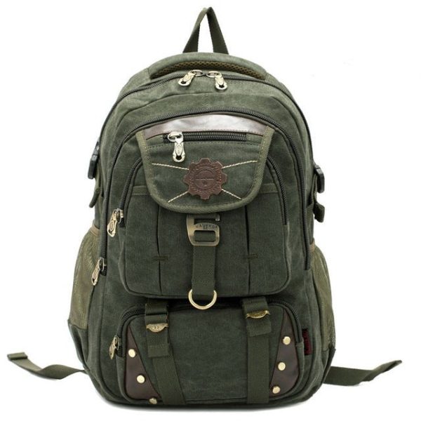 Hd8dc09dead37439783fdc44680315ba0k.jpg Sac à dos vintage toile verte pour femme