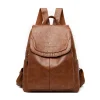 Sac à dos tendance en cuir véritable pour femme