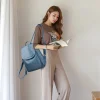 Sac à dos tendance en cuir véritable pour femme