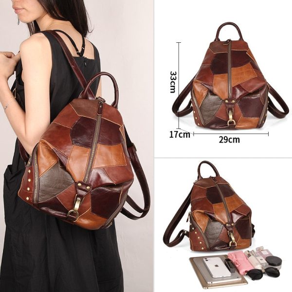 Sac à dos cuir femme italien
