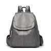 Sac à dos tendance en cuir véritable pour femme