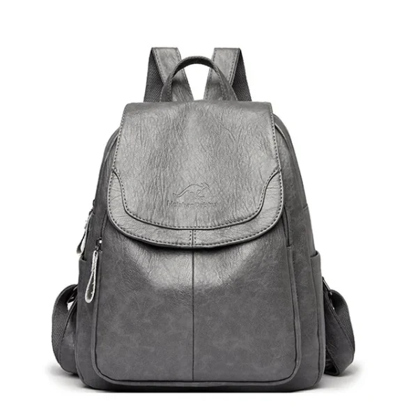 Sac à dos tendance en cuir véritable pour femme