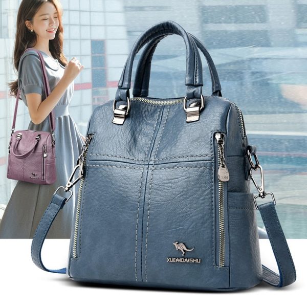 Hfbf5461b81404b19aa79128693905f2b2.jpg Sac à dos simili cuir pour femme avec bandoulière