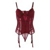 Corset Porte-jarretelles <br> Bordeaux