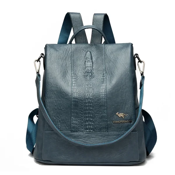 S0e6b3af6af50451f8d3843c7103c2317q.webp Sac à dos pour femme en cuir effet croco