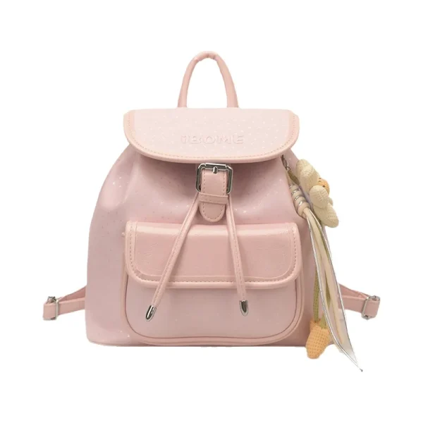 Sac à dos étudiant, mignon et décontracté en similicuir