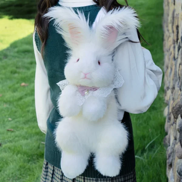 Sac de rangement réaliste en forme de lapin