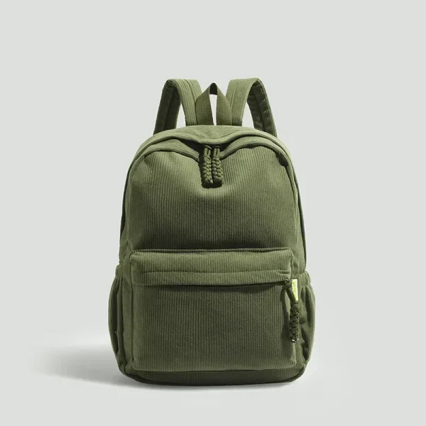 S29443144166b4c5d9e00d32b74f94aa00.webp Nouveau sac à dos en velours côtelé uni pour étudiants