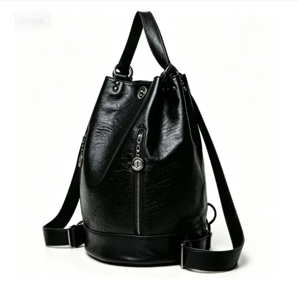 S3286d120377643c191546f02fbf6a372v.webp Sac à dos pour femme en cuir noir