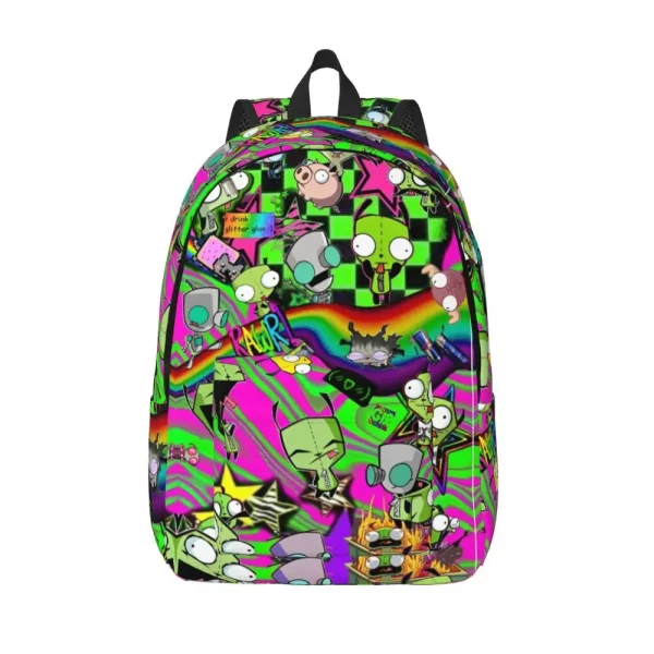 S33e2faeee49744e8a34d5dc26791e965V.webp Sac à dos Invader Zim (motif Gir/Dib) – Tendance, spacieux