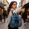 S3ffc3e115dbb4911995e7317dbc3f2c5e.webp Sac à dos en fausse fourrure douce avec cordon