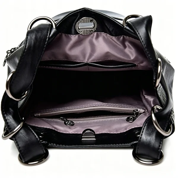 S49cc3e8c5c954b47addb62a210ef0ed0X.webp Sac à dos pour femme en cuir noir