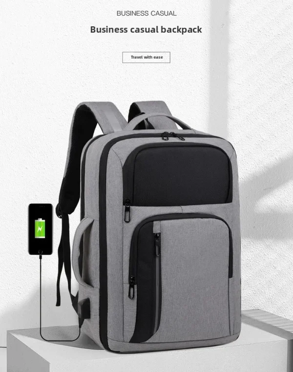 S4f711352d5054c3395f0c28dbfd0c076C.webp Sac à dos multifonction pour ordinateur portable avec port USB
