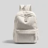 S57597f96c3784c67a5f2a7ab2a8d4739I.webp Nouveau sac à dos en velours côtelé uni pour étudiants
