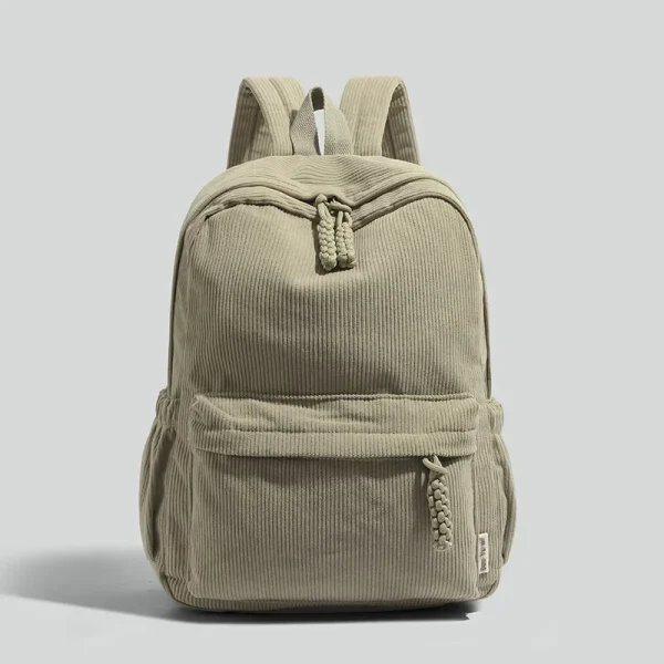 S6012da9ef4a749a8ab38dc27fe3e0f2fW.webp Nouveau sac à dos en velours côtelé uni pour étudiants