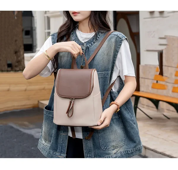 Sac à dos modèle tendance et polyvalent en cuir