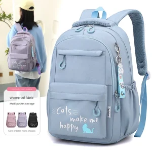 Sac à dos scolaire mignon en nylon pour adolescent