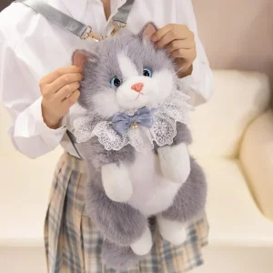 S84b1d84a577a462e90a7081700d8cfa3M.webp Sac à dos pour enfant en forme de chat ultra-réaliste