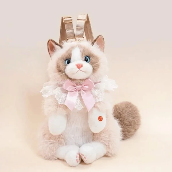 Sa906a885e7aa4bbd84bfa4a06c6a94fdw.webp Nouveau sac à dos pour enfant en forme de chat réaliste