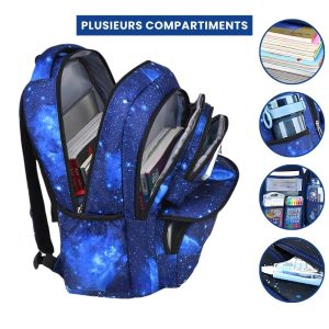 SacaDosaMotifEtoiles-SkyShield_com.jpg Sac à Dos Galaxie Bleu Étoiles