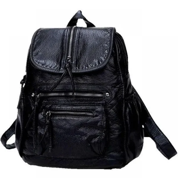 Sac à dos pour femme en cuir souple véritable