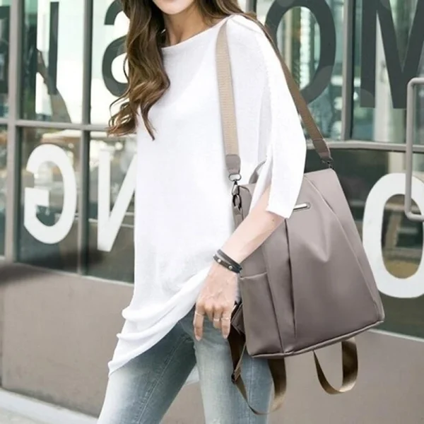 Sbbf871a2b60c42d4b90e644562e873782.webp Sac à dos pour femme en tissu Oxford imperméable