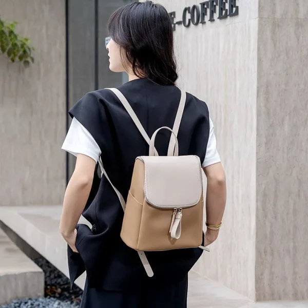 Sac à dos modèle tendance et polyvalent en cuir