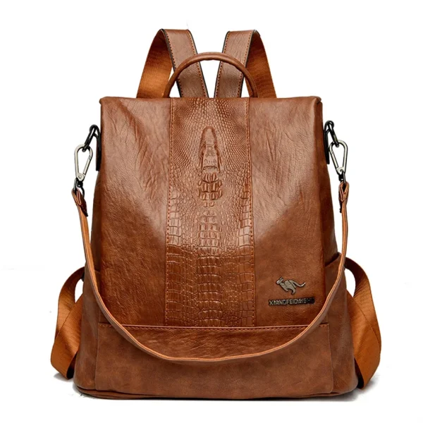 Scc9438782e8e4185bc013715029c9122m.webp Sac à dos pour femme en cuir effet croco