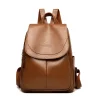 Sac à dos tendance en cuir véritable pour femme