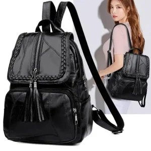 Sd9f8586f72944593b9e3f64bb7b27477V.webp Sac à dos en cuir pour femme