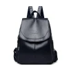 Sac à dos tendance en cuir véritable pour femme