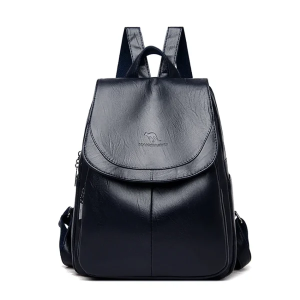 Sac à dos tendance en cuir véritable pour femme
