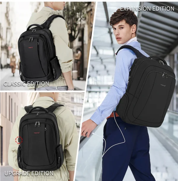 Se6cfb2b02e4448c2aa8d9989f7907f41s.webp Sac à dos Tigernu en nylon imperméable pour homme
