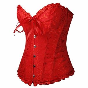 Corset Ancien <br> à Lacet rouge